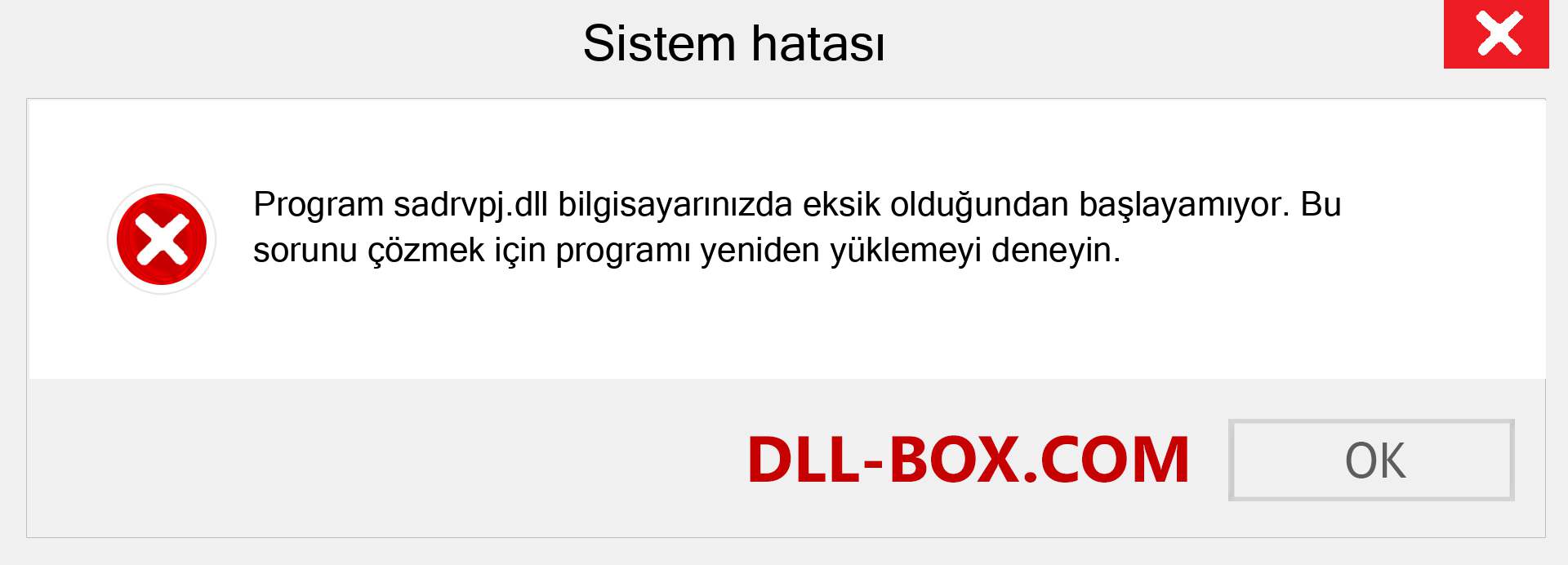 sadrvpj.dll dosyası eksik mi? Windows 7, 8, 10 için İndirin - Windows'ta sadrvpj dll Eksik Hatasını Düzeltin, fotoğraflar, resimler